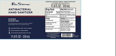 label image - ben sherman hand sanitizer suede 70vv 350 ml